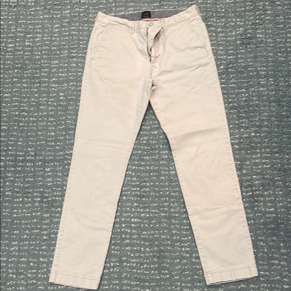 J. Crew Men's Cream Chinos